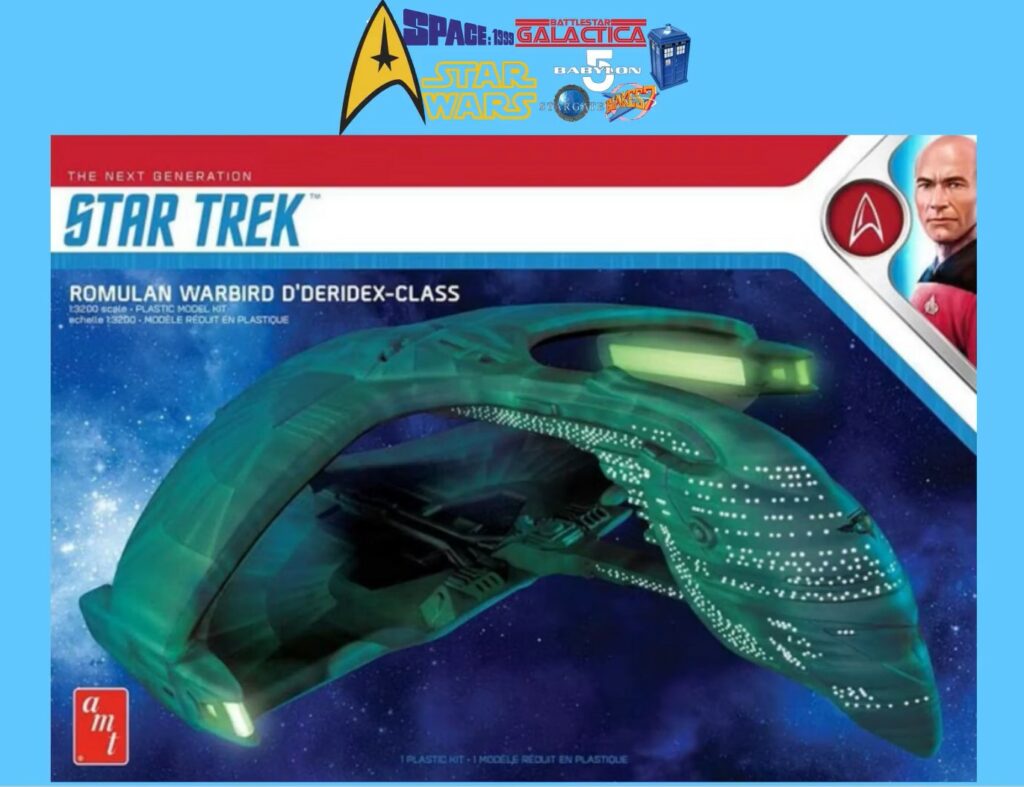 Unboxing of Star Trek Romulan Warbird D’deridex Class Battle Cruiser AMT (scale 1:3200 N°1125)