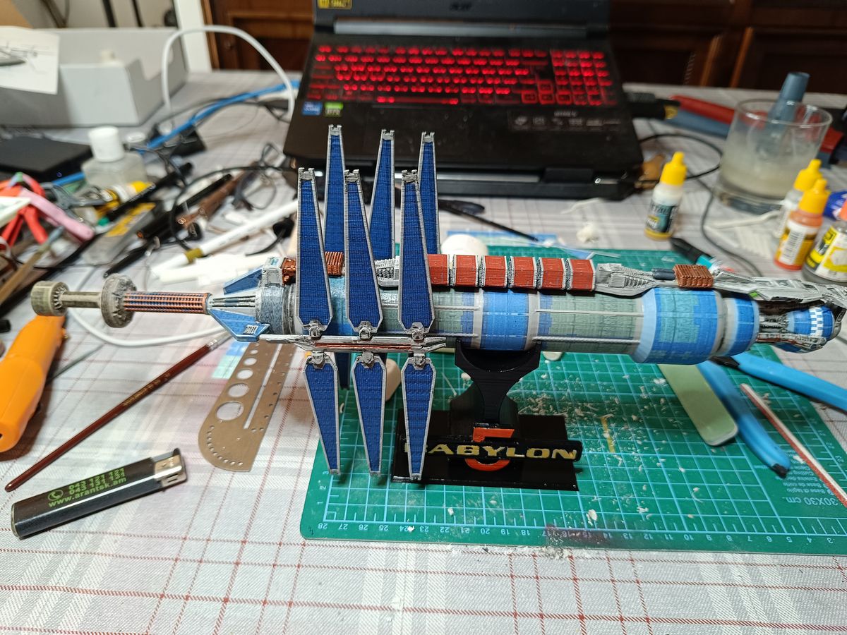 Babylon 5 Station 3D printed with Ender Neo 3
