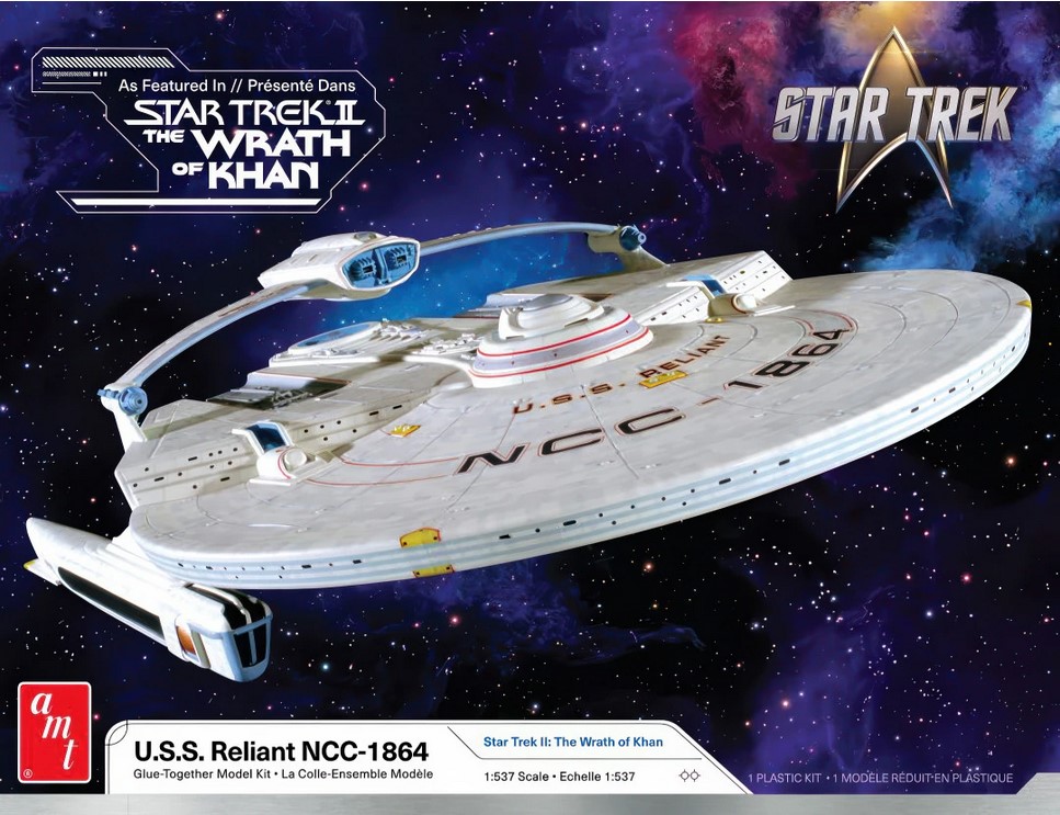 Unboxing of U.S.S. Reliant NCC-1864 Star Trek II: The Wrath of Khan – AMT N°1457/06, Scale 1:537